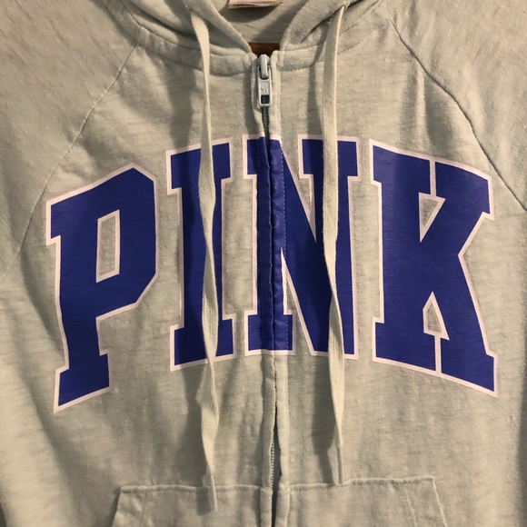 PINK Victoria’s Secret Lightweight Full Zip Hoddie - Picture 2 of 4